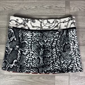 ZAND Amsterdam Reversible Wrap Skirt One Size Snap Animal Print